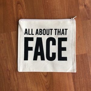 color bear Bags - Lot of 5- All about that face cosmetic bag canvas color bear Bags - Lot of 5- All about that face cosmetic bag canvas